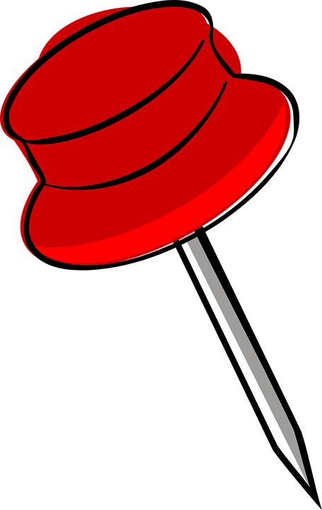 Mistletoe Cliparts 21, - Clipart Pink Thumb Tack (455x720)