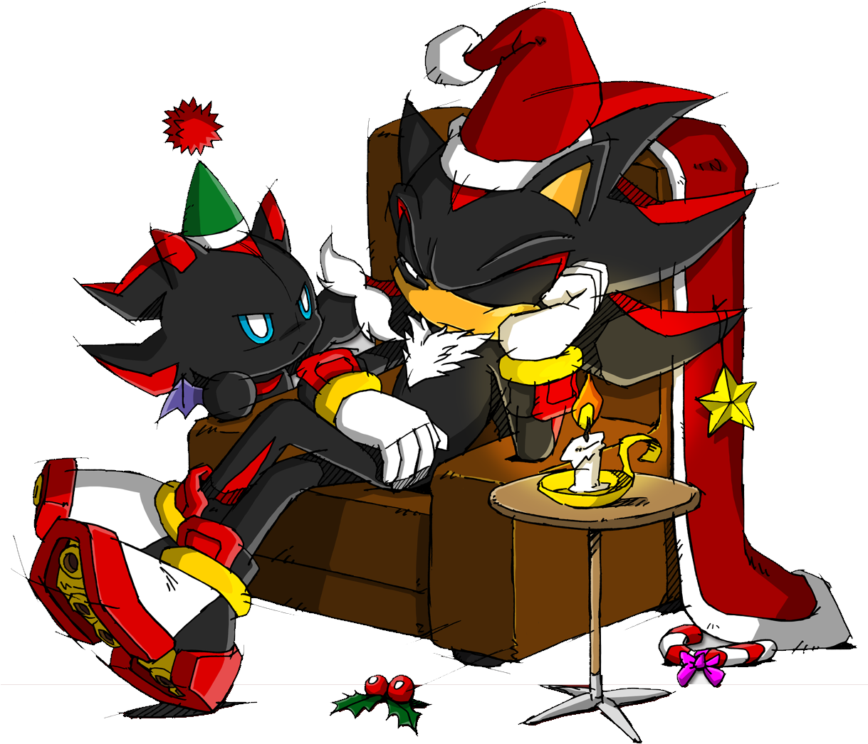 Wallpaper 121 Shadow 09 Pc - Shadow The Hedgehog Chao (1218x1070)