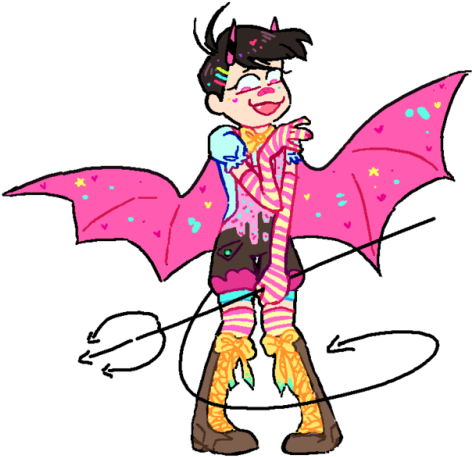 Sweets Devil Totty For @tonu - Cartoon (500x467)
