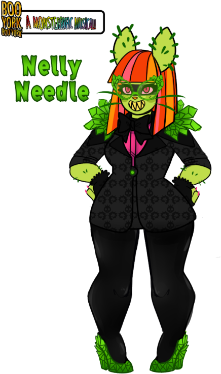 Nelly Needle Boo York Boo York Sketchy Draft Outfit - Cartoon (453x750)