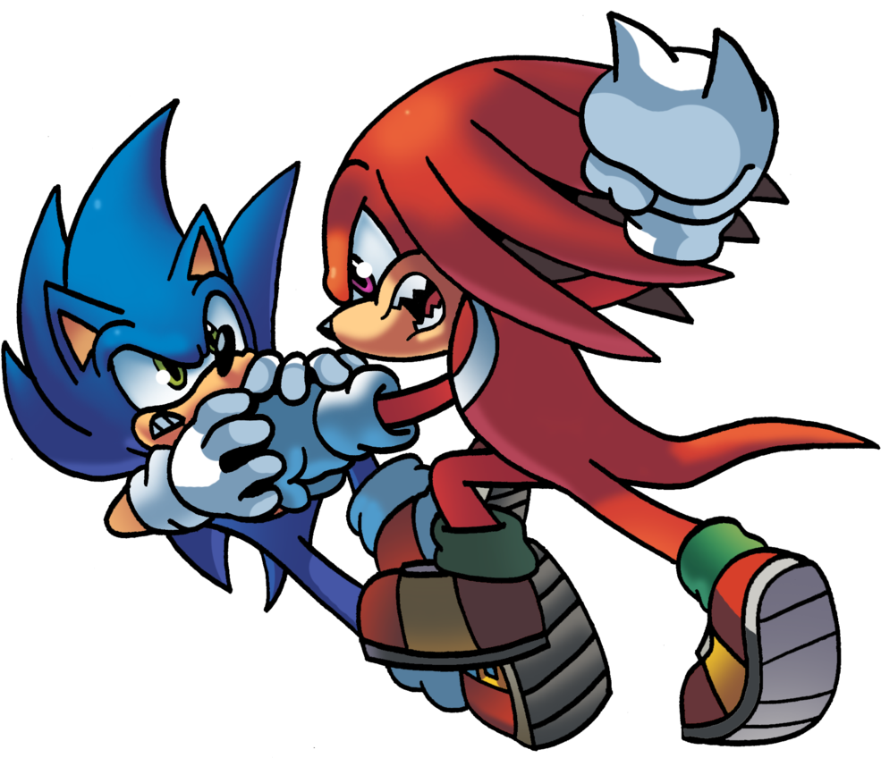 Sonic The Hedgehog Clipart Knuckles - Sonic The Hedgehog Vs Knuckles (1024x851)