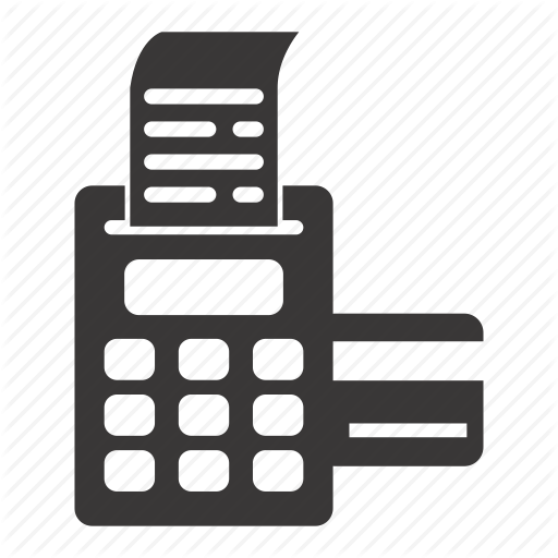 Credit Card, Receipt, Secure Payment Icon - Phone Email House Icon (512x512)