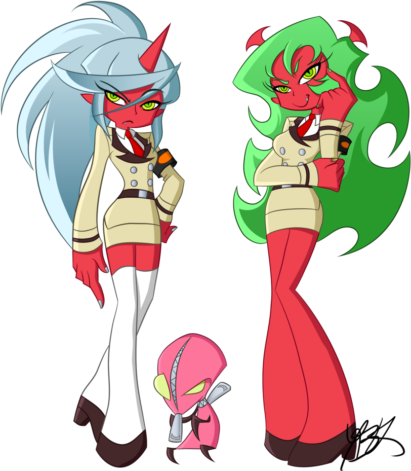 Panty And Stocking Demons (841x950)