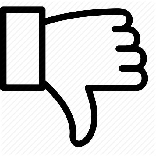 Dislike, Thumbs Down Icon - Thumbs Down (512x512)