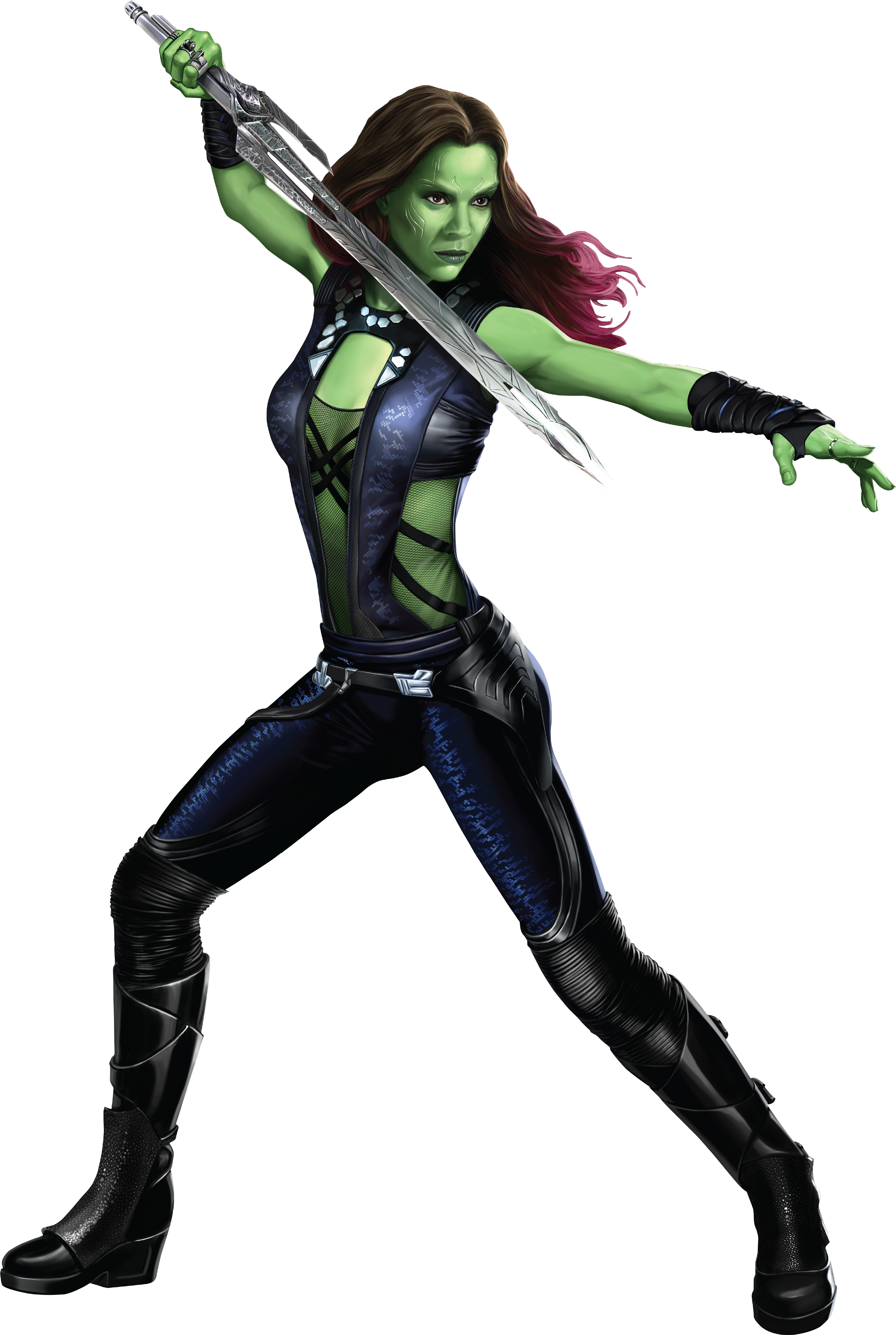 Download Guardians Of The Galaxy Clipart Hq Png Image - Avengers Infinity War Gamora (3317x4923)