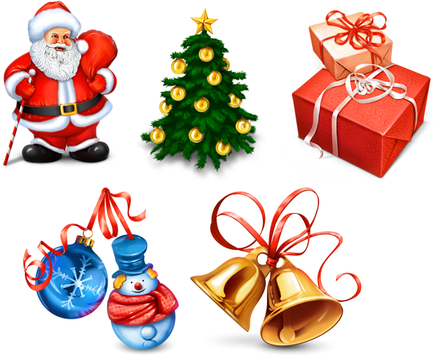 16 Modern - Christmas Icons (700x580)