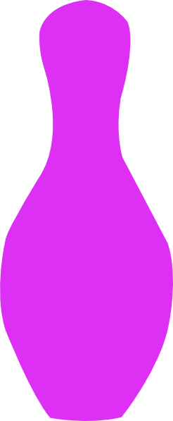 Purple - Purple Bowling Pin (246x597)