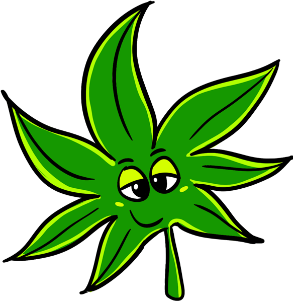 Stay Up To Date With Relevant Marijuana Related News, - Marijuana Leaf Cartoon Png (600x600)