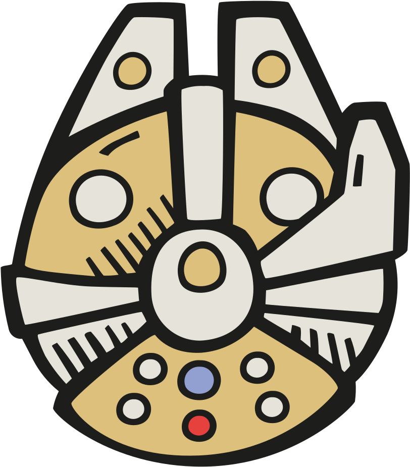 Millennium Falcon Icon - Millennium Falcon Clipart (1024x1024)