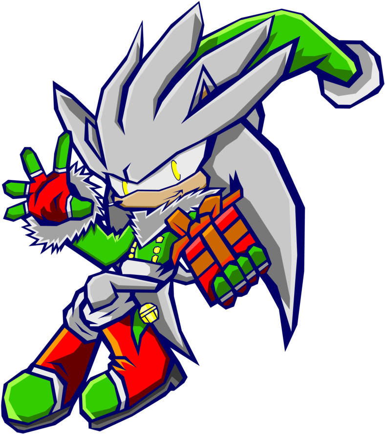 Sonic Battle By Cerberean - Silver The Hedgehog (894x894)