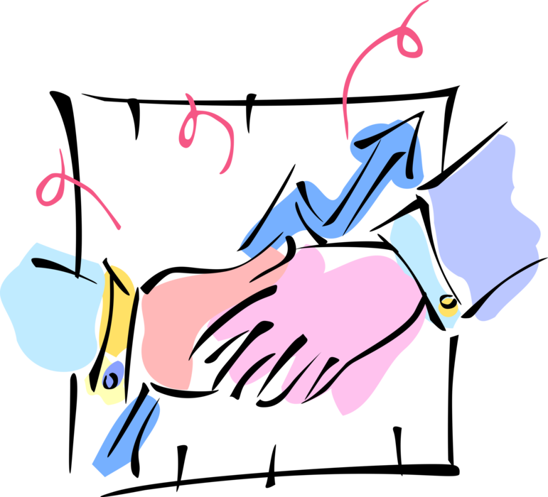 Vector Illustration Of Business Success And Achievement - Vector Illustration Of Business Success And Achievement (771x700)