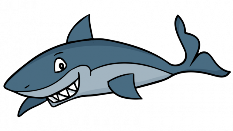Shark Images Clipart Image Of Shark Clipart 7626 Best - Shark Clipart (768x433)
