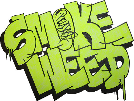 Marijuana Clipart Graffiti - Weed Graffiti (512x387)