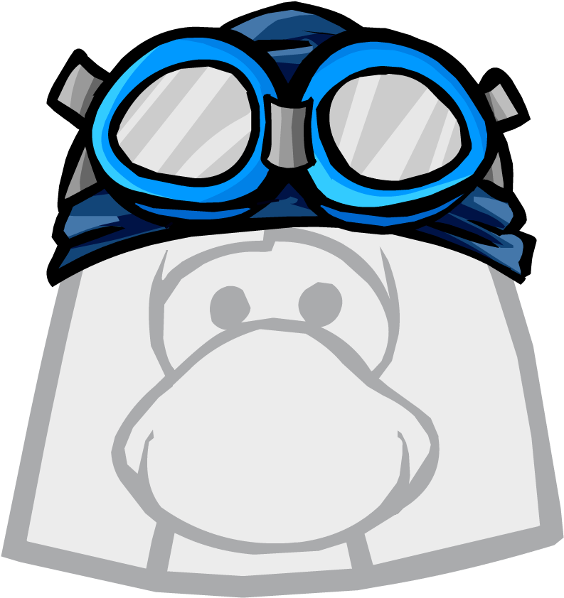 Swim Cap And Goggles - Club Penguin The Flip (841x841)