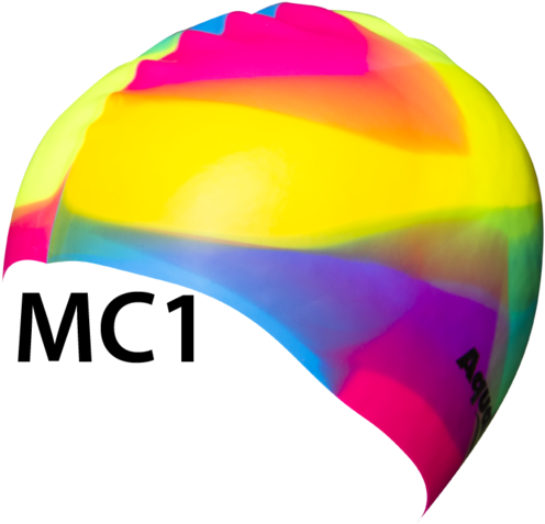 Multi Coloured Swimming Cap (550x531)