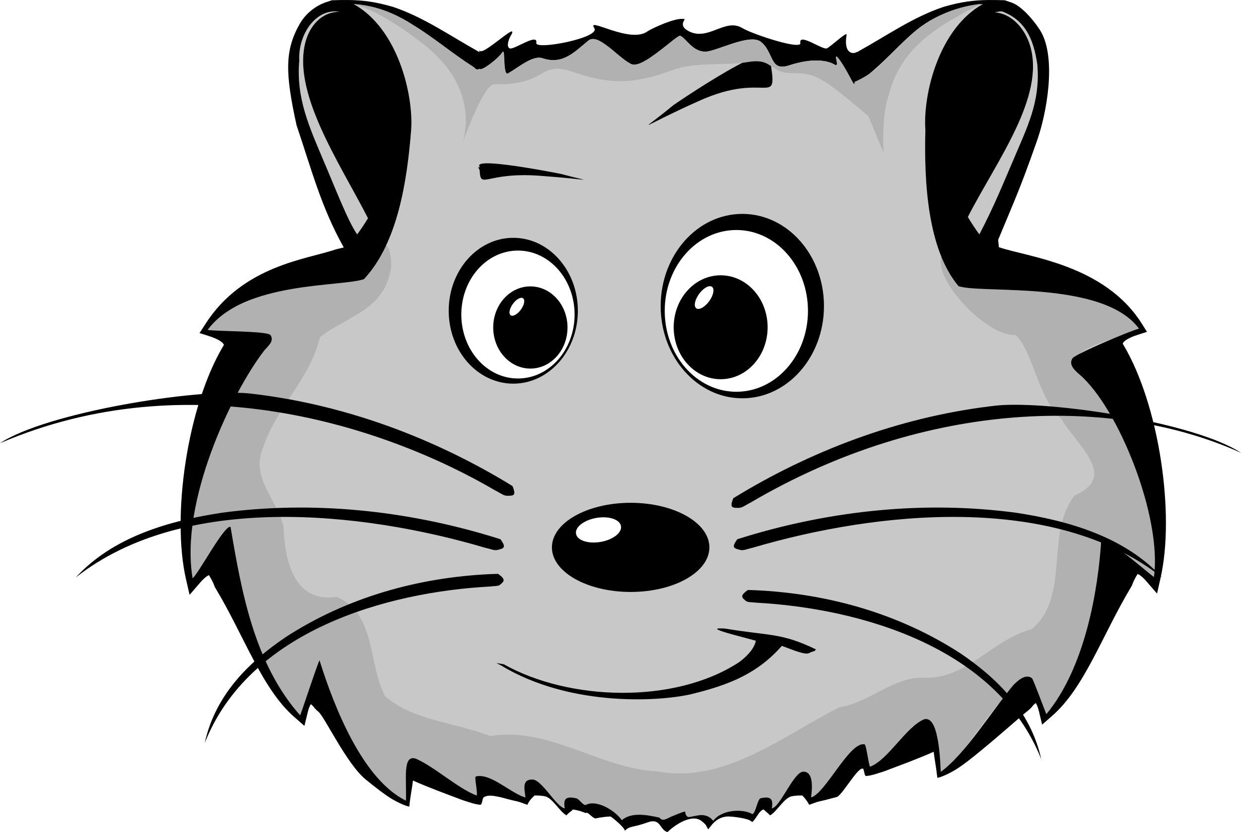 Comic Hamster Face Clip Art At Bclipart Com Vector - Custom Hamster Shower Curtain (2500x1678)