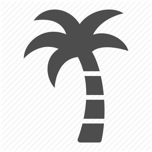Palm, Tree Icon - Tropical Palm Tree Icon (512x512)