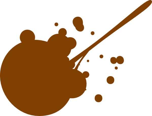 Brown Splatter Svg Clip Arts 600 X 457 Px - Brown Paint Splatter Clipart (600x457)