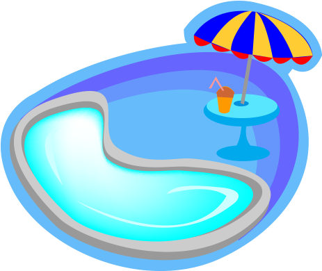 Swimming Pool Cartoon - Swimming Pool Cartoon Transparent (500x500)