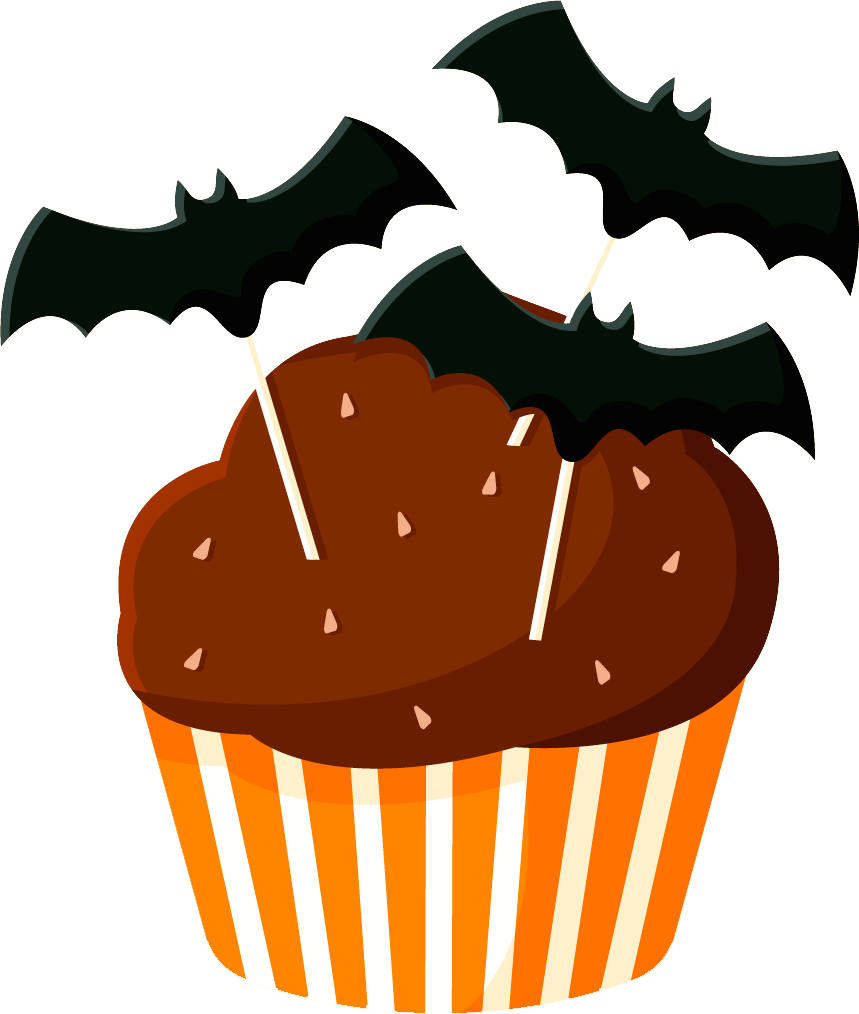 Image For Cupcakes Halloween 16 Clip Art - Free Vector Halloween Cupcakes (859x1014)