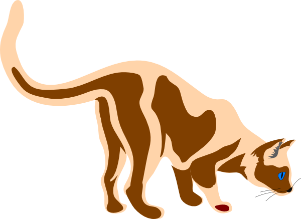 Sniffing Cat Svg Clip Arts 600 X 437 Px - Clip Art (600x437)