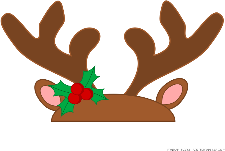 27 Images Of Printable Reindeer Antlers Template Prop - Png Reindeer Antlers (776x600)