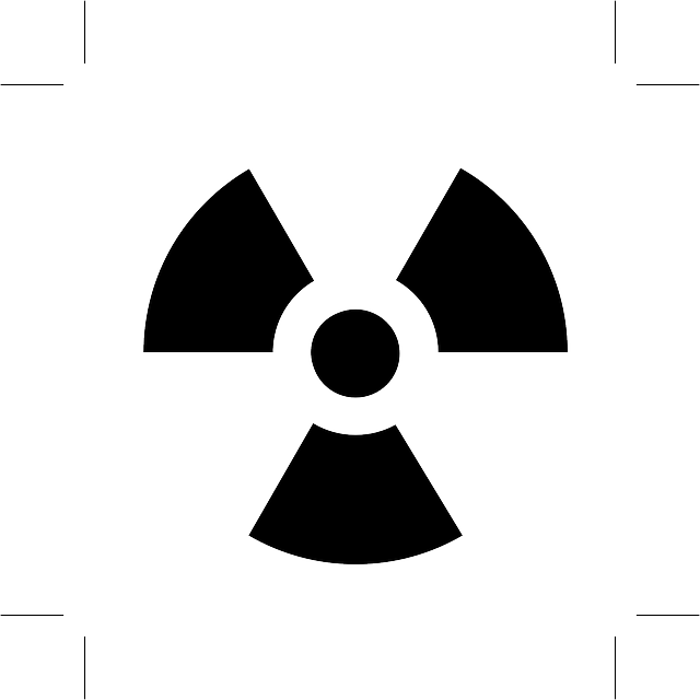 Warning Radioactive, Nuclear, Irradiant, Radiant, Warning - Rodioative Stencil (640x640)