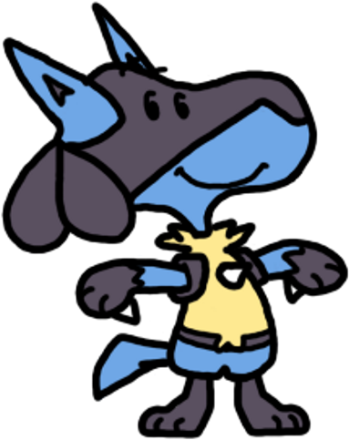 Lucario Peanuts Style - Peanuts Pokemon (512x512)