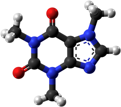 Clinical Data - Caffeine Molecular Structure 3d (440x393)