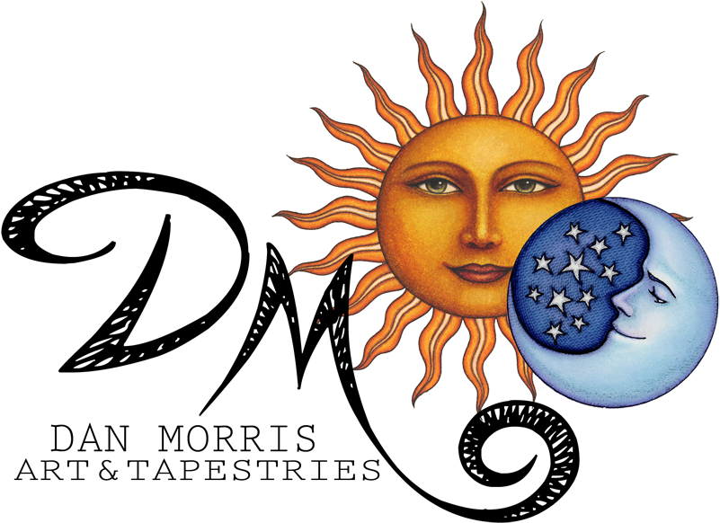 3-d Pink Floyd® Dark Side Of The Moon Blue Lyrics Tapestry - Dan Morris, Starry Moon - 4.5 Inch - Sticker Decal (900x692)