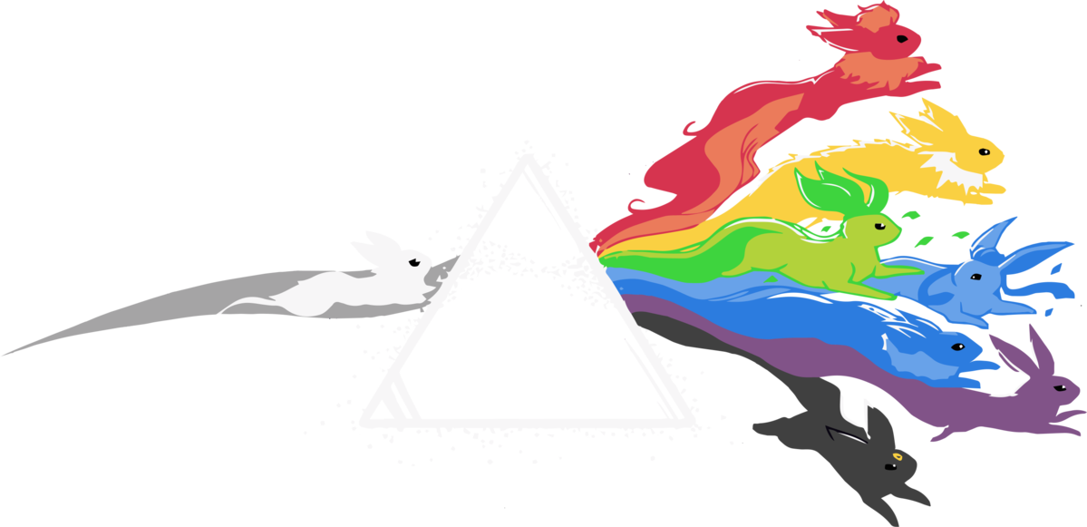 Lcnana Pink Floyd Eevee Evolution New Design One Size (1199x581)