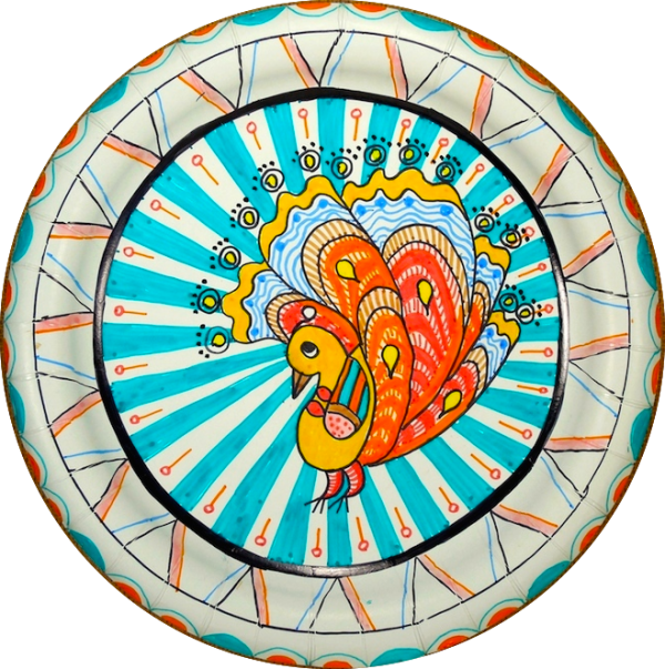 Art Classes - Paper Plate Drawing (600x603)