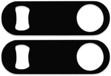 Black Background 5" Medium Speed Opener - Serveware (500x500)