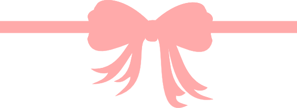 Pink Bow Vector For Kids - Red Christmas Ribbon Bow Bib (600x218)