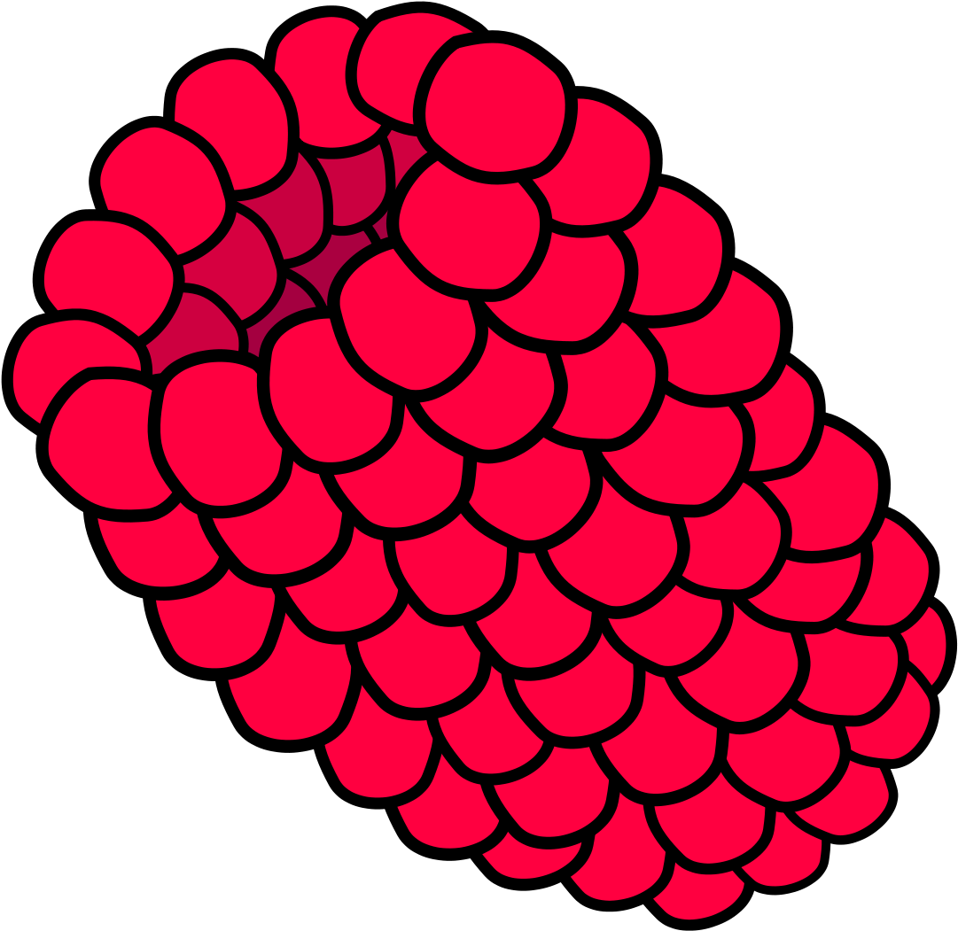 Raspberry Clipart Berry - Raspberry Clip Art (2400x1704)