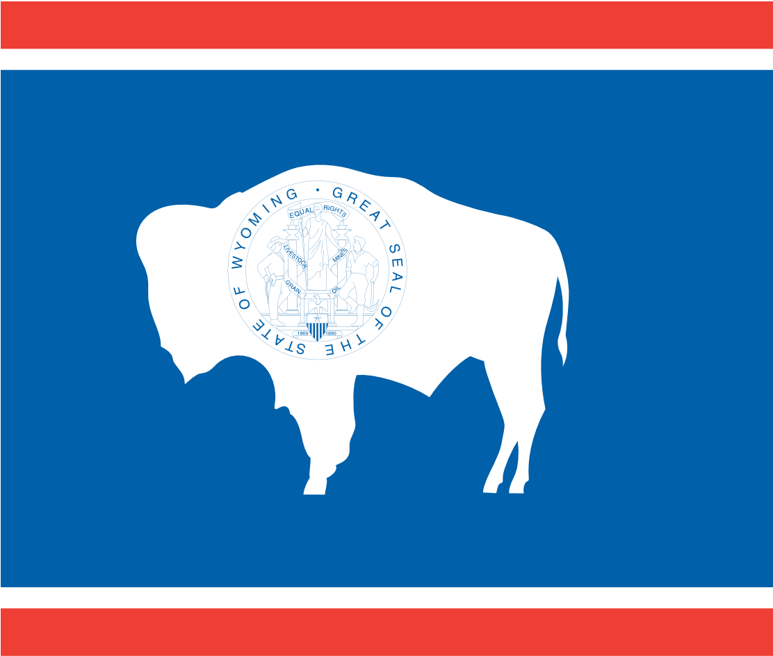 Wyoming - Clipart - Wyoming State Flag (1111x1438)