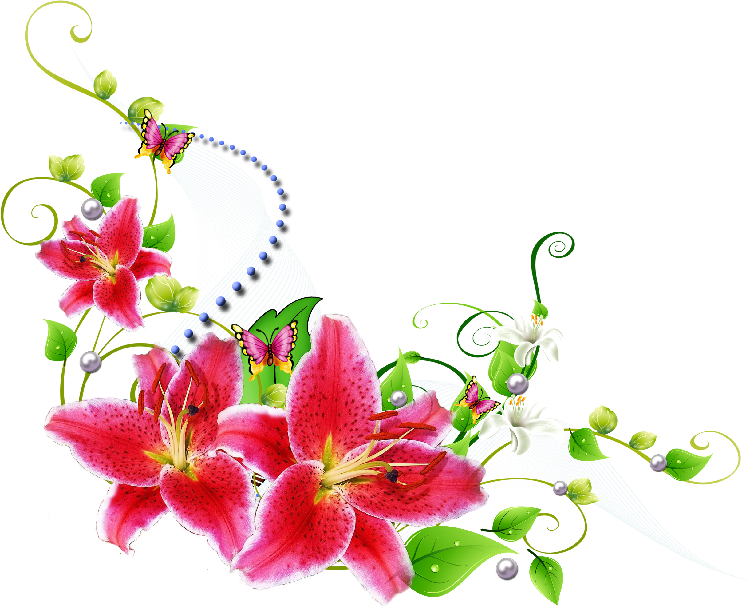 Flower Floral Design Clip Art - Flower Floral Design Clip Art (2440x1977)