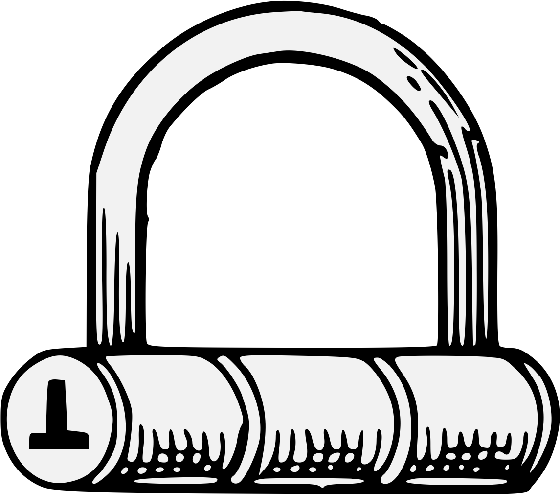 Closed Fetterlock - Heraldry (1156x1021)