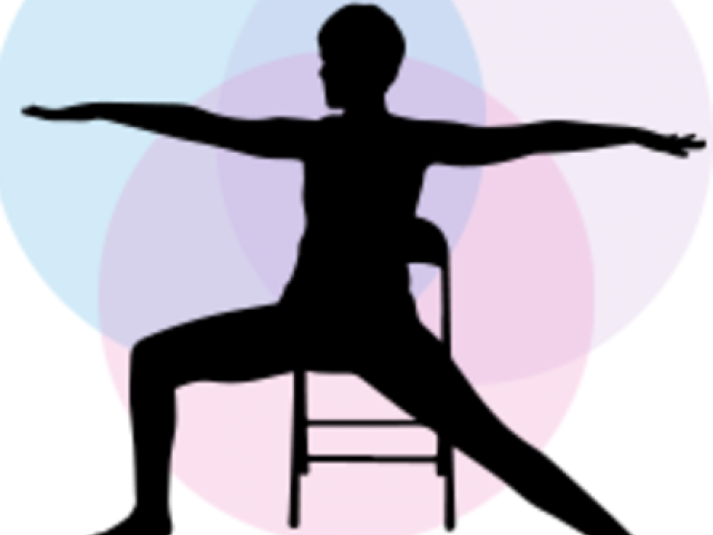 Hair Stylist Clipart - Chair Yoga Clip Art (640x480)