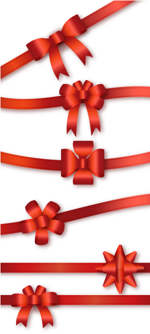 Red Ribbon Bow Vector - Red Ribbon Bow Vector (800x800)