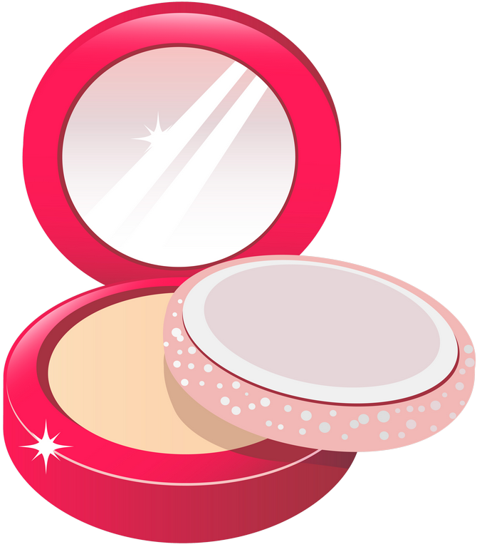 Scrap, Girly, Ideas Para, Face Powder, Clip Art, Silhouettes, - Cosmetic Clipart Png (670x767)