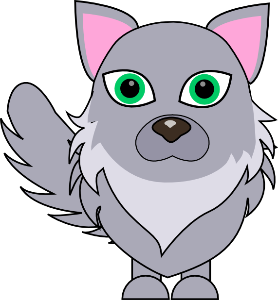 Auuuuu, Luna Llena - Cartoon (571x618)
