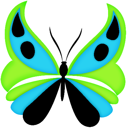 Pin By Luna Christensen On Clipart Transparent Butterfly - Butterfly (423x425)