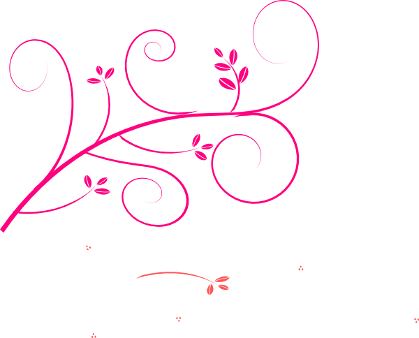 Clipart Colorful Butterflies Swirls Vines And Flowers - Circle (600x484)