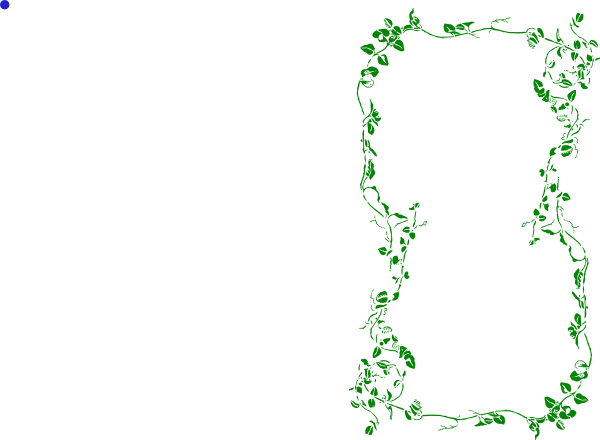 Green Ivy Vine Border Clip Art At Clker - My Name Is Baylee (600x440)