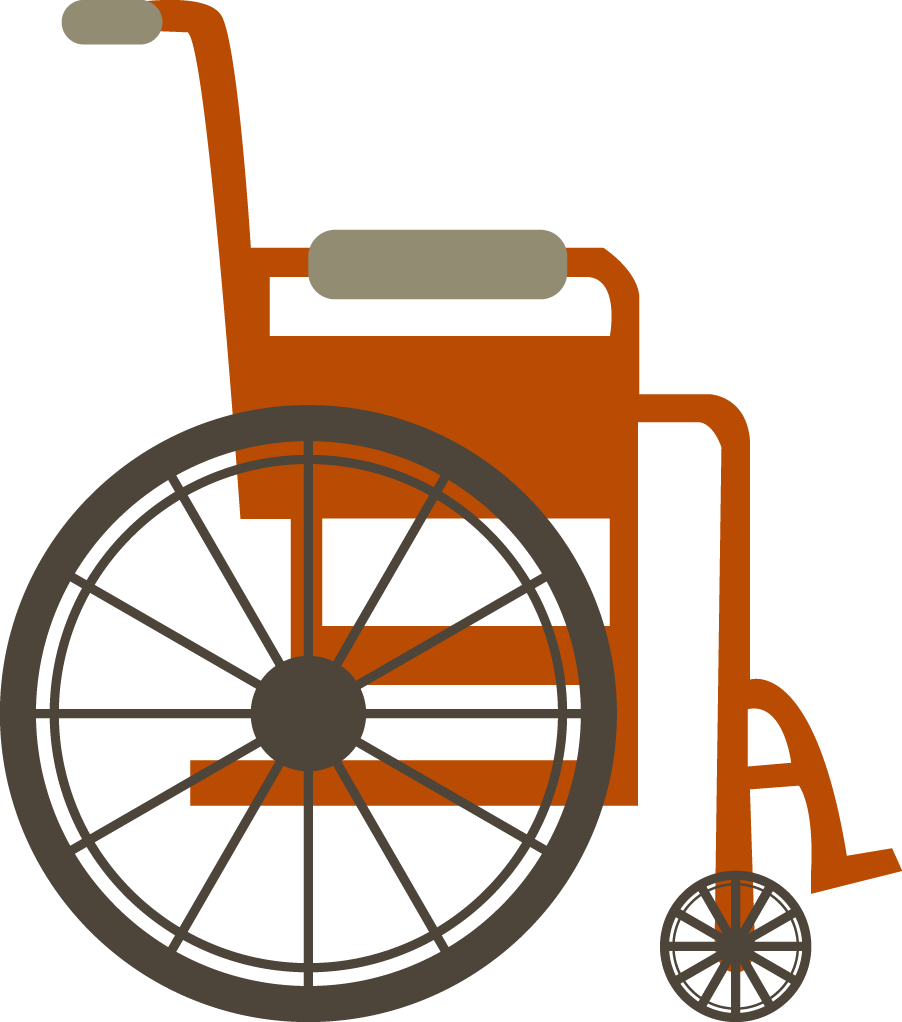 Hand-painted Cartoon Medical Wheelchair 902*1022 Transprent - Silla De Ruedas Dibujo (902x1022)