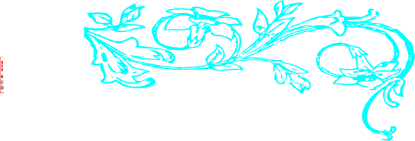 Icy Blue Vine Clip Art - Clip Art (600x204)