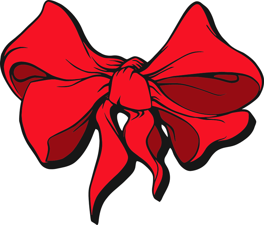 Free Ribbon Bow Vector - Ribbon Clipart (844x720)