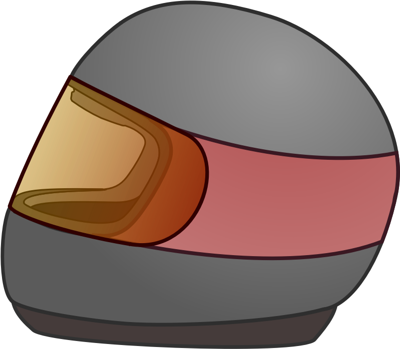 Simple Bike Racing Helmet Icon - Vector Space Helmet Transparent (800x800)