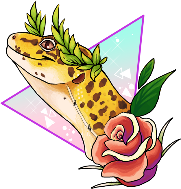 Magical Leopard Gecko By Sloth-bug - Leopard Gecko Clip Art (720x709)